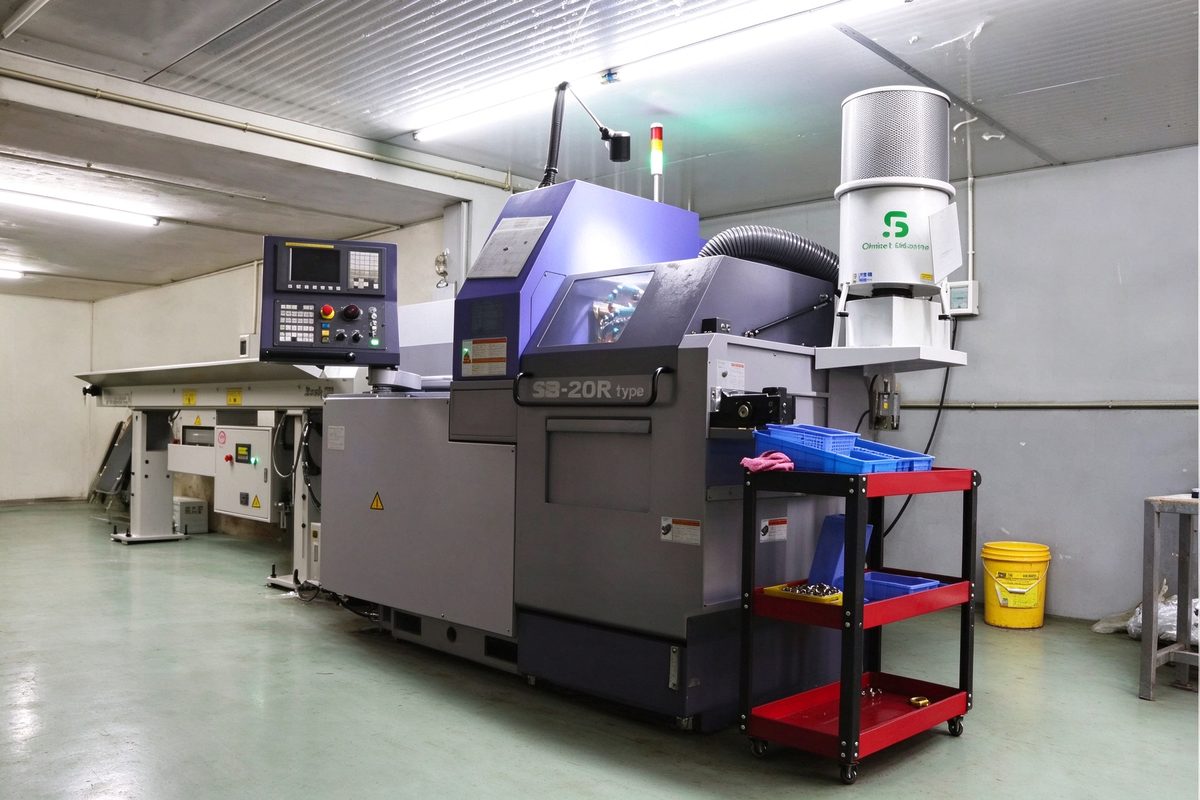 CNC lathe machining area at Hongde factory