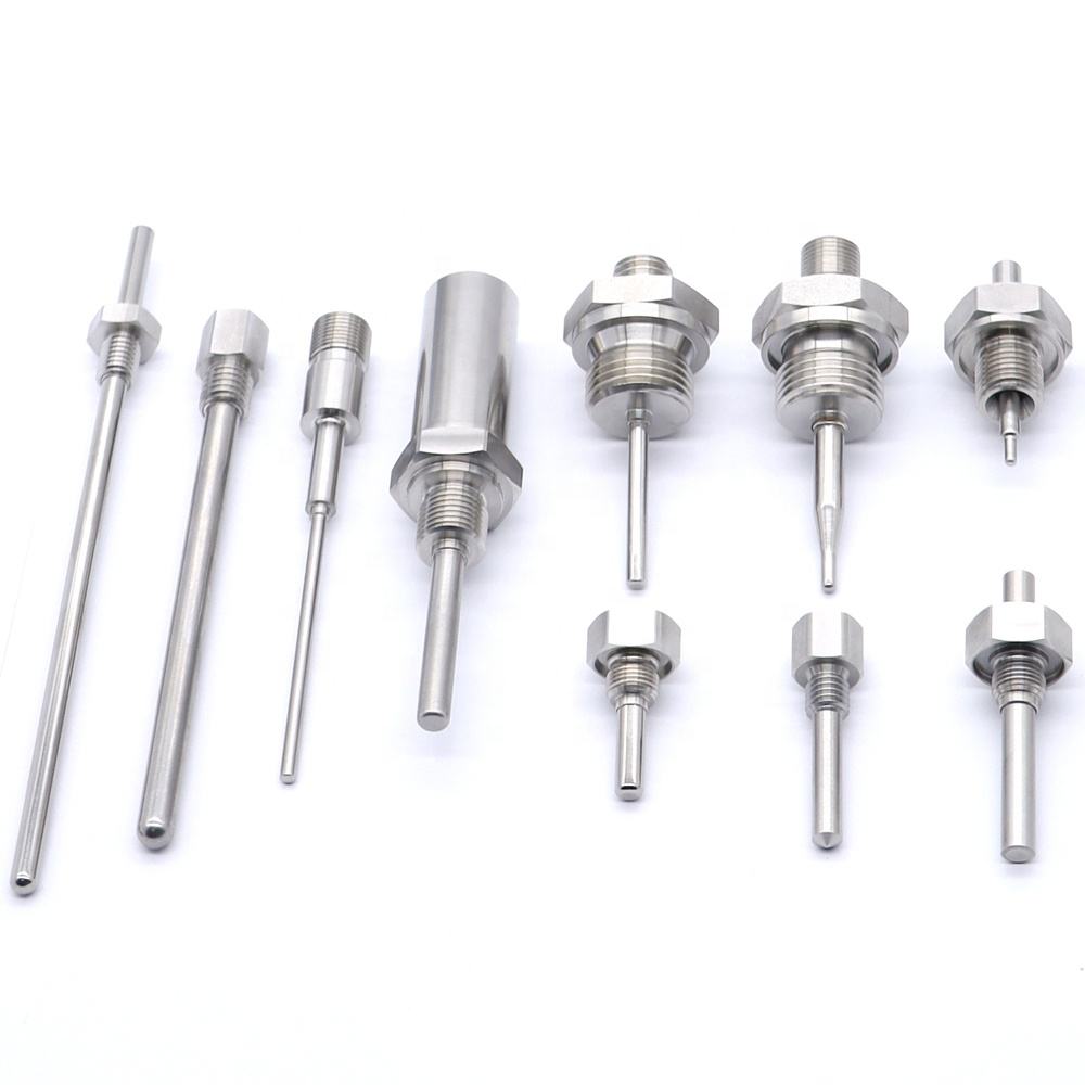 Welded stainless steel thermowell probe housing